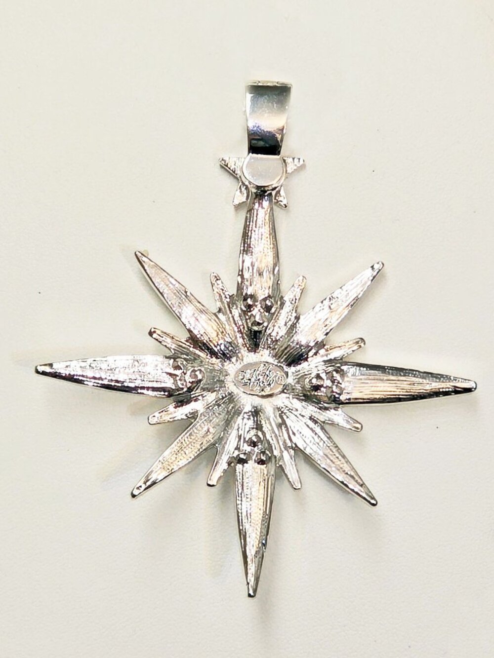 Kirks Folly Metallic Seaview Moon Super Star Foldover StatementPendant Silverton - Picture 2 of 6